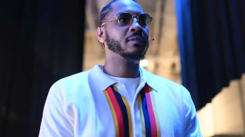 Carmelo Anthony en conferencia de tecnología e inversiones, hablando sobre sus negocios post-NBA