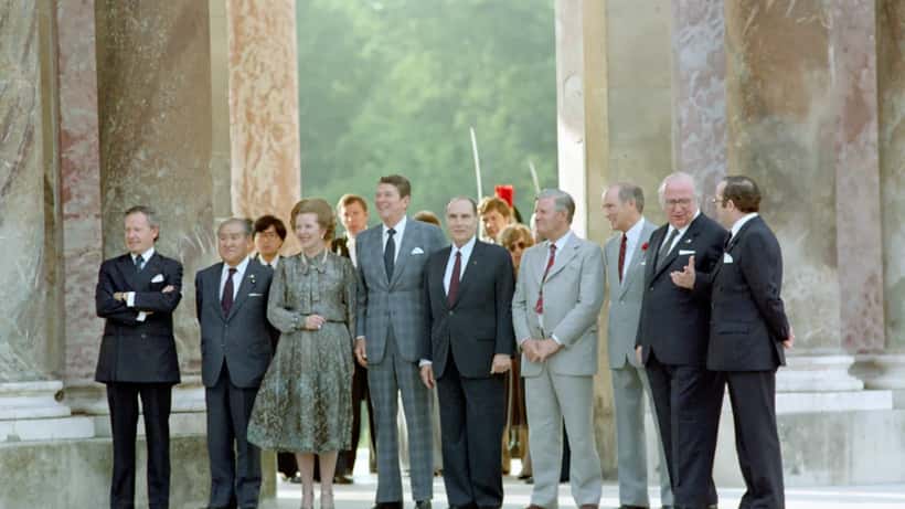Dirigeants du G7 réunis au palais du Grand Trianon à Versailles, France