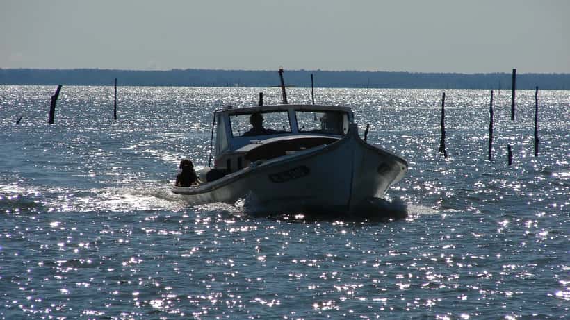 Vue aérienne du Bassin d'Arcachon et de la presqu'île de Lège-Cap-Ferret