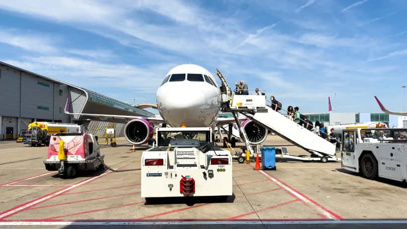 Wizz Air UK Airbus A321neo aircraft at London Luton Airport