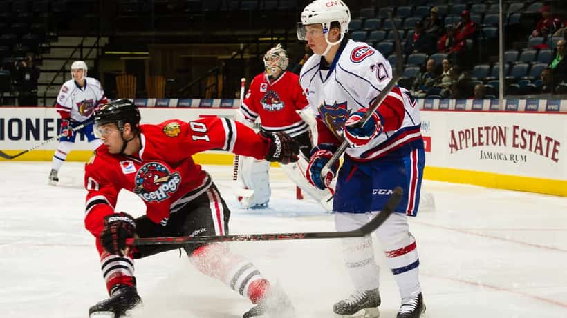 Sven Andrighetto, attaquant du ZSC Lions, lors d'un match de hockey