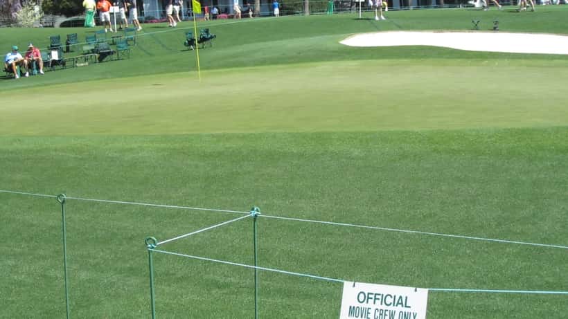 18. hul på Augusta National Golf Club under Masters Tournament