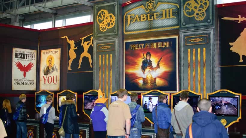 Stand Fable 3 lors de l'événement Igromir 2010, jeu Xbox