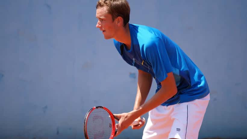 Daniil Medvedev beim Tennisturnier in Nice 2015