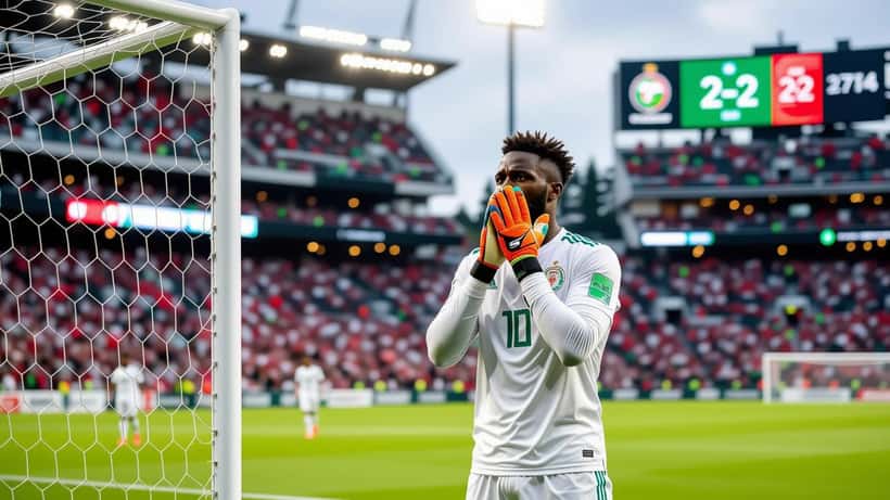 Mory Diaw gardien du Sénégal effondré après son erreur fatale au Mondial 2026 à Seattle