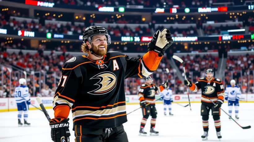 Mikael Granlund Anaheim Ducks -peliasussa NHL-areenalla