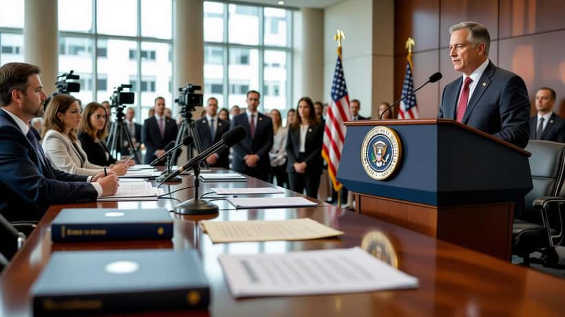 Department of Justice press conference on citizenship revocation policy