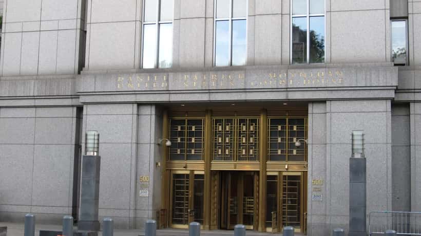 Daniel Patrick Moynihan U.S. Courthouse in Manhattan New York where federal corruption cases are tried in the Southern District