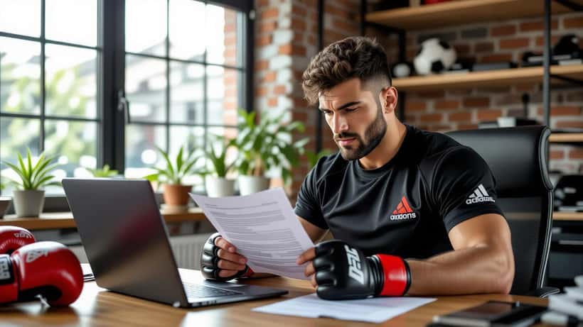 MMA-trainers demonstreren vechtechniek tijdens een clinic