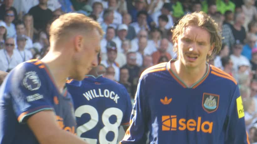 Nick Woltemade und Dan Burn im Newcastle-United-Trikot, Mai 2026