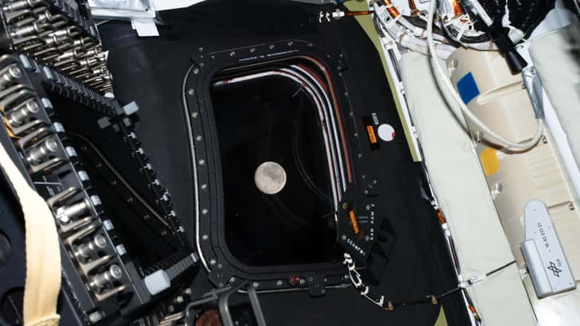 Moon surface photographed by the Artemis II crew on April 6, 2026 during lunar flyby