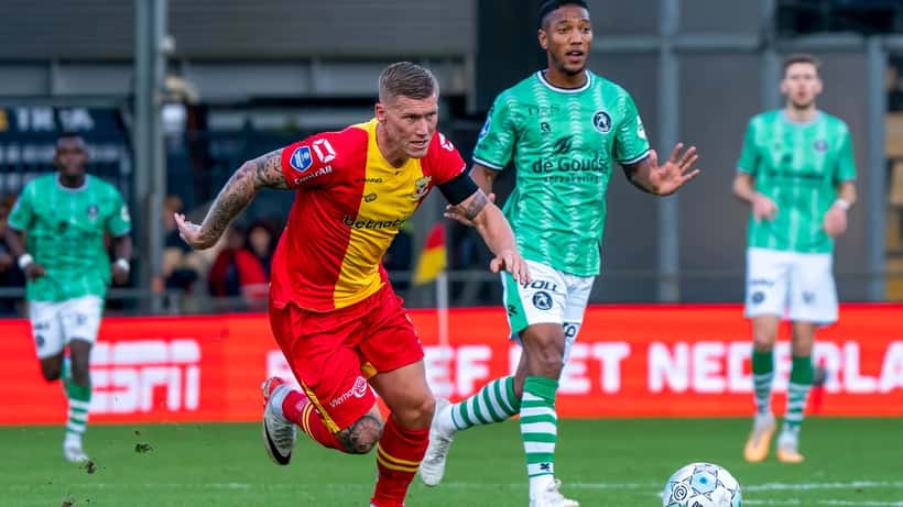 Joshua Kitolano i aksjon for Sparta Rotterdam
