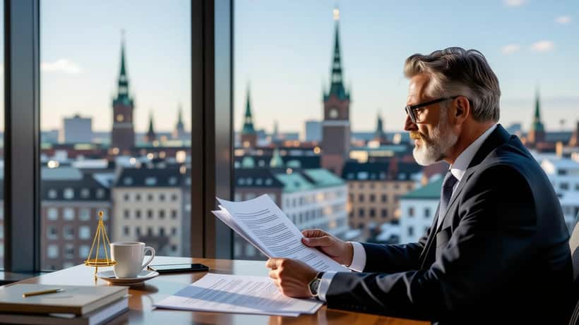 Presskonferens i Sverige med journalister och mediepersoner