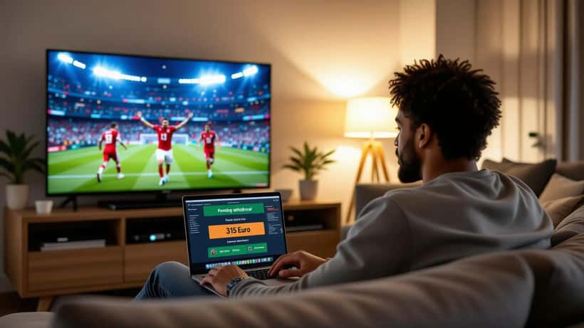 Parieur français sur ordinateur avec notification de retrait bloqué d'un bookmaker après le match Espagne-Croatie en Ligue des Nations 2026