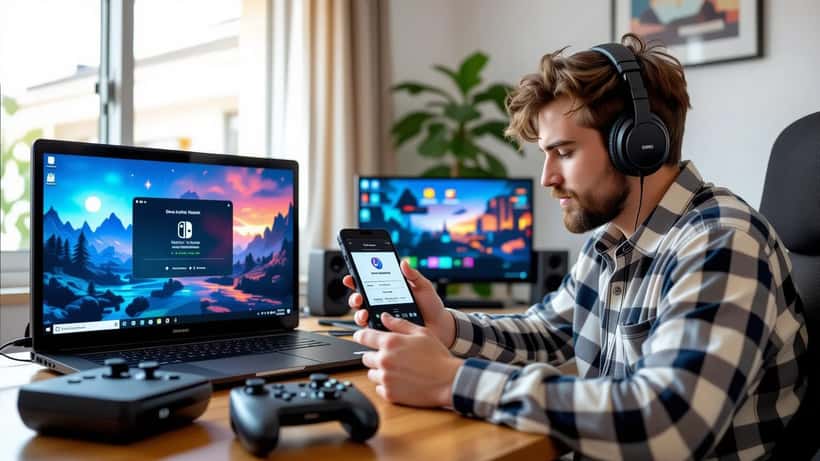 Nintendo Switch controllers representing gaming library management and platform security for Australian gamers