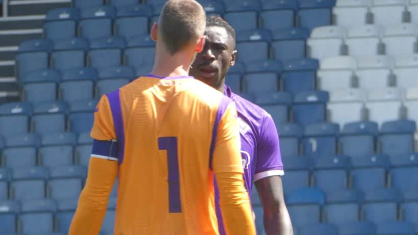 Moise Kean en action lors d'un match de football, saison 2026, avant son transfert de la Fiorentina au FC Como