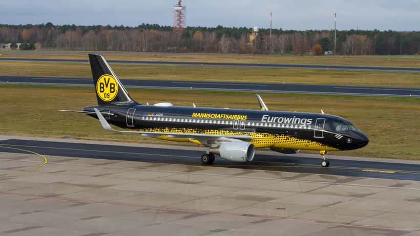 Eurowings Airbus A320 am Flughafen Berlin-Tegel