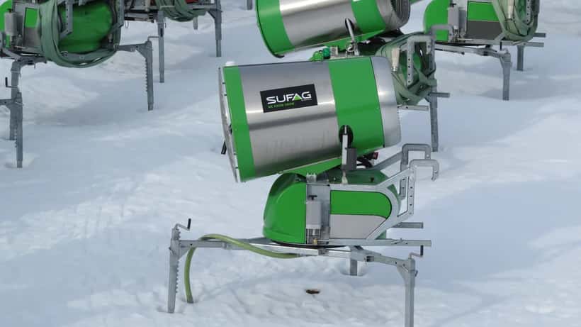Sufag-Schneekanone im Skigebiet Annaberg, Niederösterreich