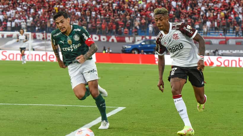 Jogadores do Flamengo na final da Copa Libertadores