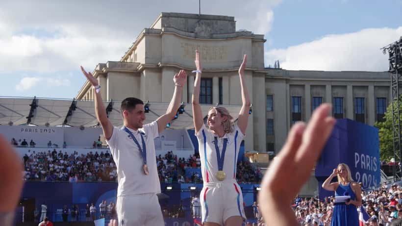 Cassandre Beaugrand lors du Parc des Champions aux Jeux Olympiques de Paris 2024