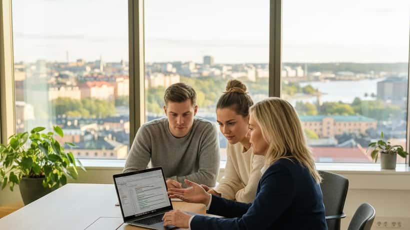 Finansiell rådgivare hjälper kunder med energikostnader i Stockholm
