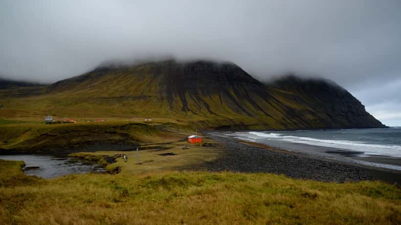 Strandlengja á Vestfjörðum á Íslandi