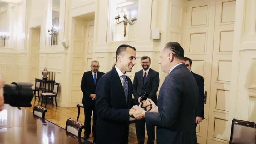 Luigi Di Maio, rappresentante speciale UE per il Golfo Persico, in riunione diplomatica ad Atene