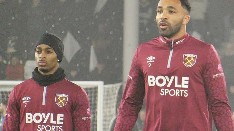 Crysencio Summerville ja Callum Wilson West Ham Unitedissa maaliskuussa 2026