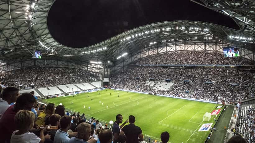 Stade Vélodrome de Marseille, domicile de l'Olympique de Marseille
