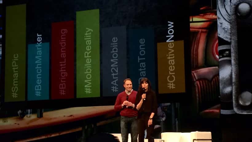 Claudia Winkleman speaking at a public event