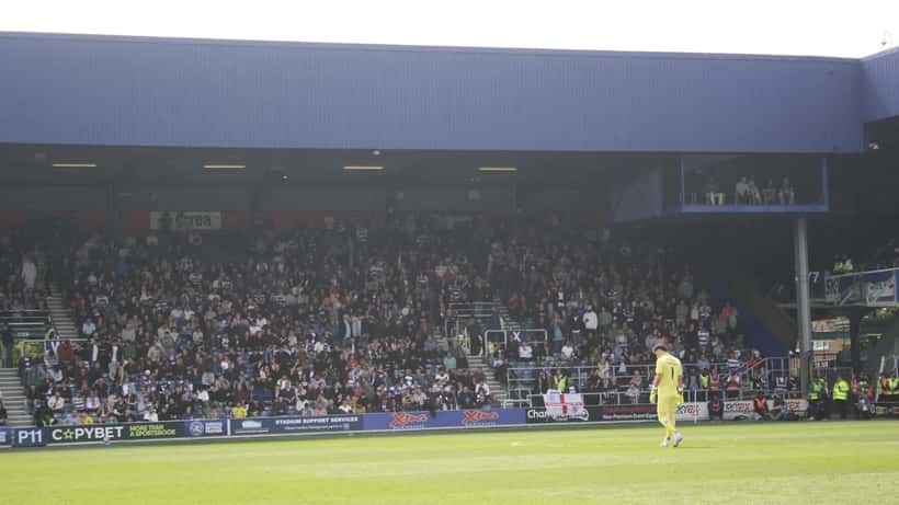 James Trafford, England goalkeeper, photographed at a Burnley FC match in April 2025