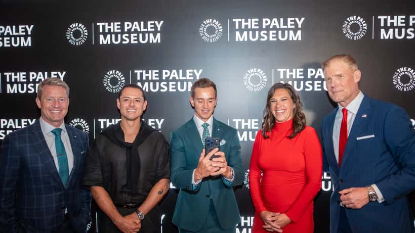 Alexi Lalas and Fox Sports soccer broadcast team at Paley Center panel event