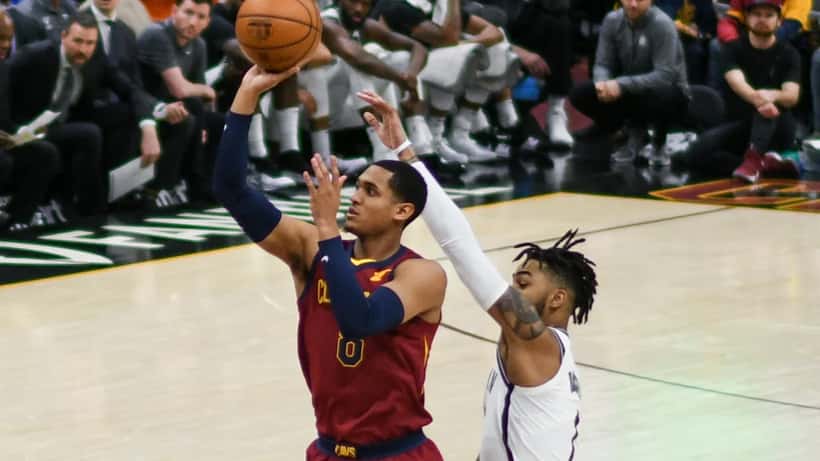 Jordan Clarkson, guardia de los New York Knicks, en las Finales NBA 2026