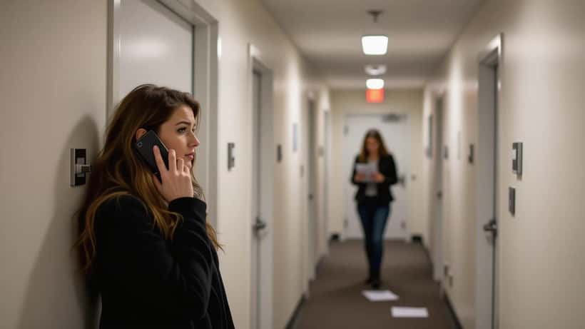Locataire bloquée devant sa porte après changement de serrure illégal dans un immeuble à Montréal