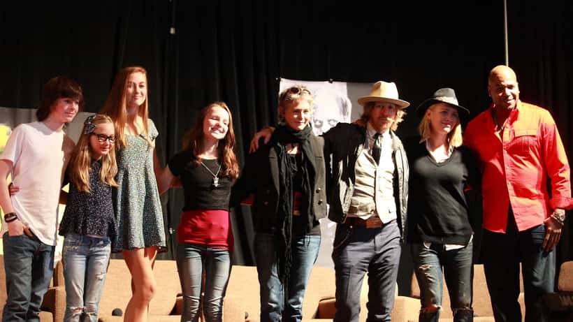 The Walking Dead cast at a convention — the show's return is prompting discussions about anxiety and resilience