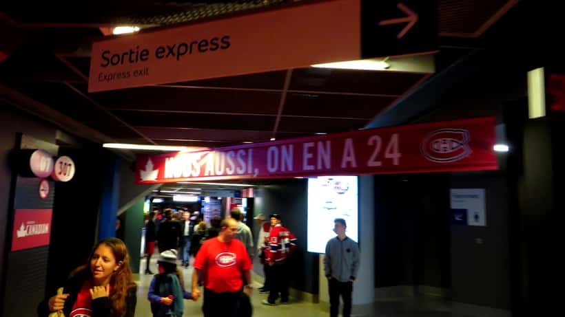 Centre Bell Montreal Canadiens arena interior playoff game fan seating