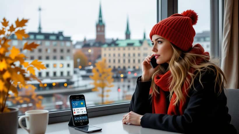 Läkare och patient diskuterar höst-allergisymtom i en klinik i Stockholm