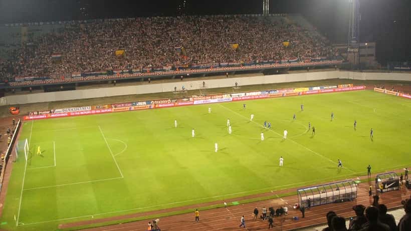 Stade croate lors du match Croatie-Angleterre en Ligue des Nations UEFA 2026