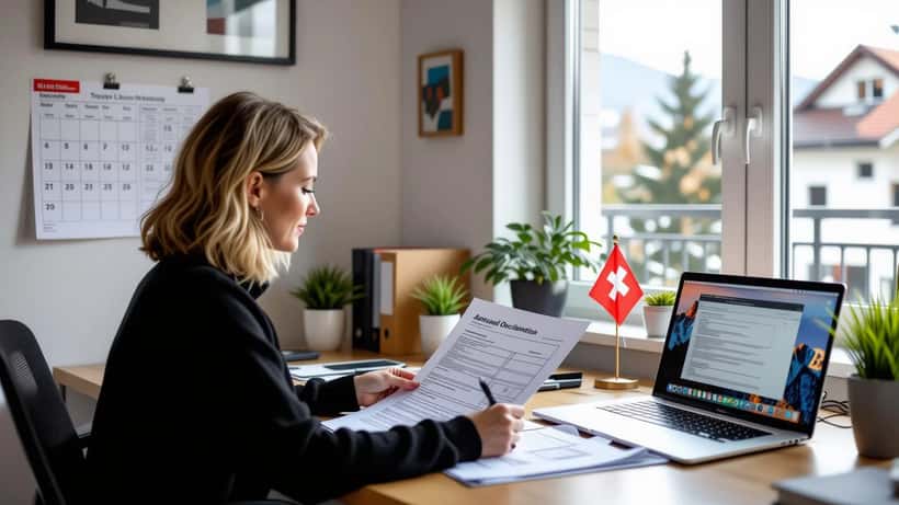 Borne frontière franco-suisse, marquant la limite entre France et Suisse