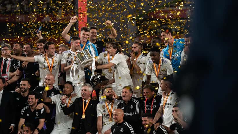 Davide Ancelotti, nouvel entraîneur du LOSC, lors d'une finale de coupe en 2023