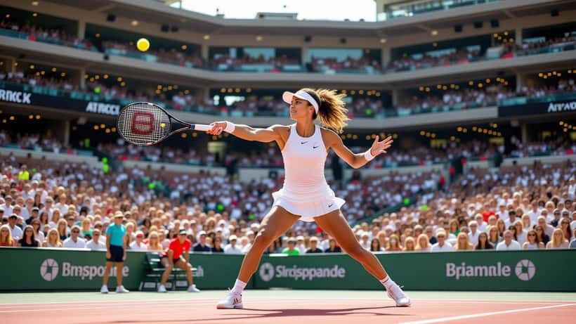 Coco Gauff tennis serve 2026
