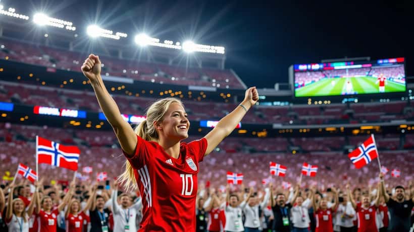 Erling Haaland jubelt nach Tor für Norwegen gegen Senegal bei der WM 2026 im MetLife Stadium