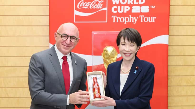 FIFA World Cup 2026-trofén under trophy tour-visning