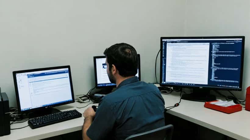 Expert en cybersécurité détectant des arnaques numériques liées à GTA 6 sur son écran