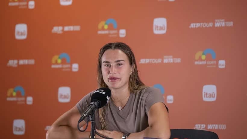 Aryna Sabalenka en action au Miami Open 2025, photo Wikimedia CC BY-SA 4.0 Vbrunophotog