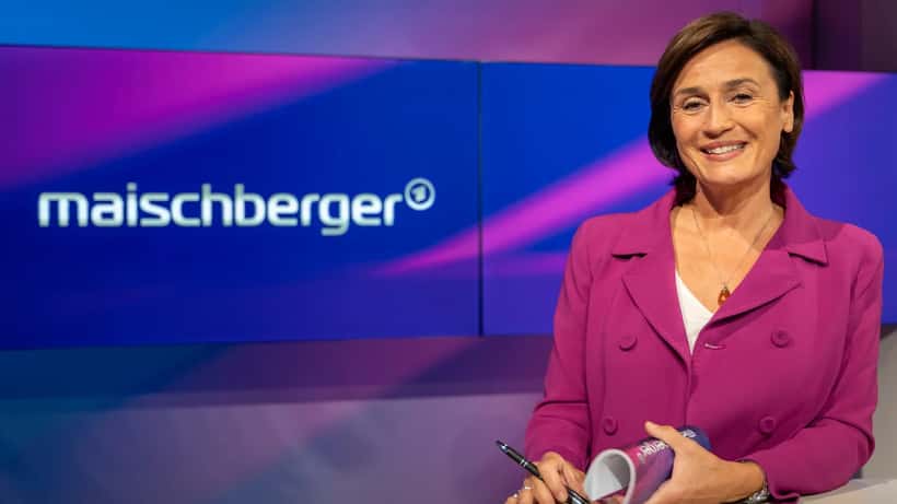 Sandra Maischberger moderiert die ARD-Talkshow Maischberger zur Sachsen-Anhalt-Wahl 2026