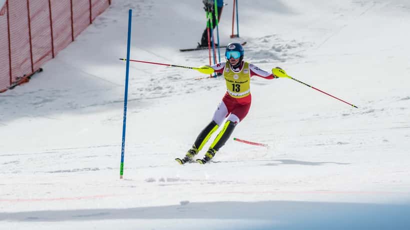 Katharina Truppe beim FIS Weltcup Slalom in Grandvalira 2023