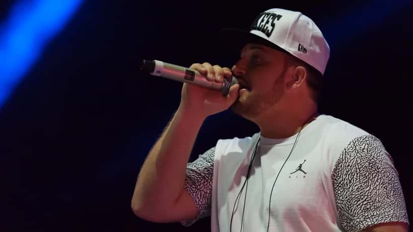 Menowin Fröhlich sur scène lors du DSDS Live on Tour