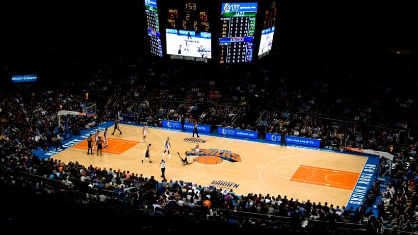 New York Knicks no Madison Square Garden durante as Finais NBA 2026
