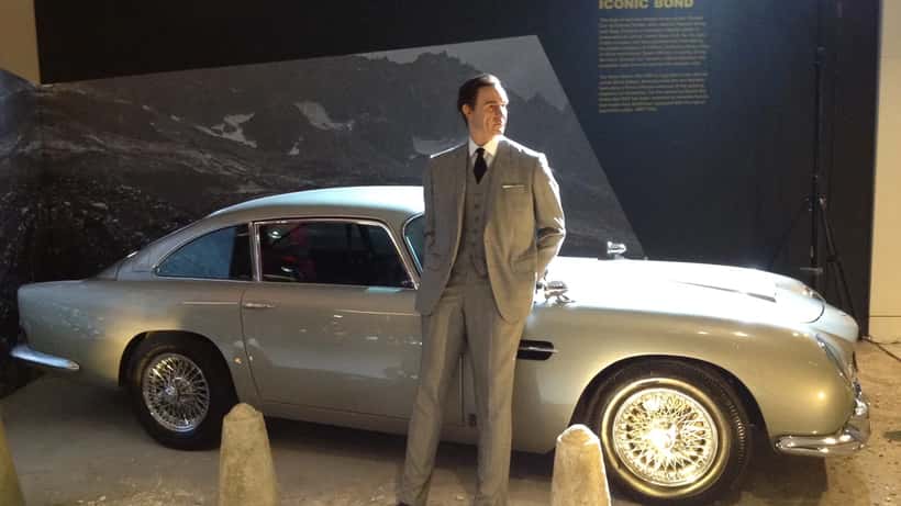 Aston Martin DB5 James Bond iconic car representing 007 cybersecurity themes